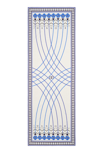 Geçit Beyaz Pamuk İpek Şal 70x200 