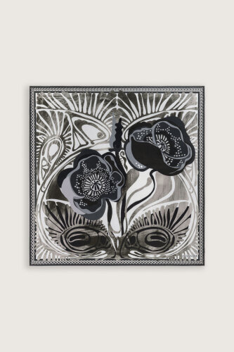 Gelincik Füme-Nefti Çift Taraflı Tivil İpek Eşarp 94x94 - Imannoor (2)