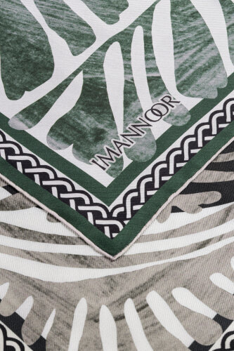 Gelincik Füme-Nefti Çift Taraflı Tivil İpek Eşarp 94x94 - 6