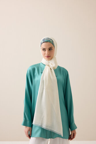 Giant Bamboo Bone Wool Silk Scarf - Imannoor