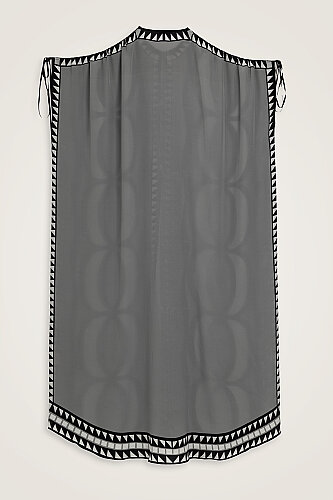 Giant Bambunoor Crepe Twill Silk Abaya - 3