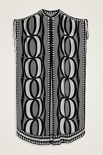 Giant Bambunoor Crepe Twill Silk Abaya - 1