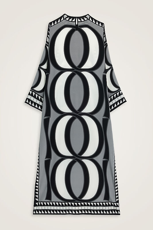 Giant Bambunoor Black Twill Silk Dress - 3