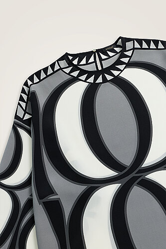 Giant Bambunoor Black Twill Silk Dress - 2