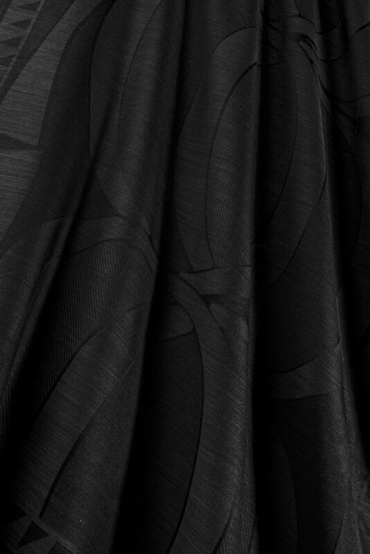 Giant Bambunoor Black Wool Silk Scarf - 4