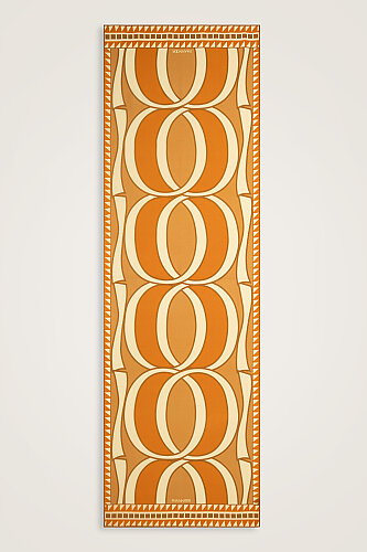 Giant Bambunoor Cinnamon Crepe Silk Scarf - 2