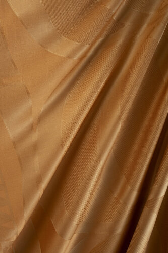 Giant Bambunoor Cinnamon Jacquard Silk Shawl - 2