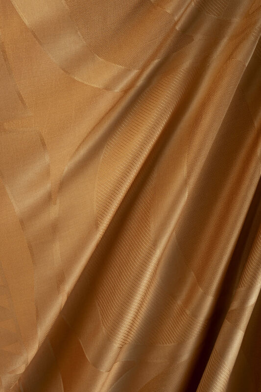 Giant Bambunoor Cinnamon Jacquard Silk Shawl - 2