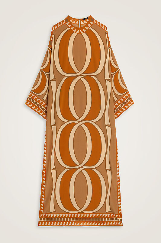 Giant Bambunoor Cinnamon Twill Silk Dress - 1