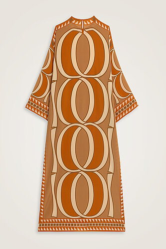 Giant Bambunoor Cinnamon Twill Silk Dress - 3