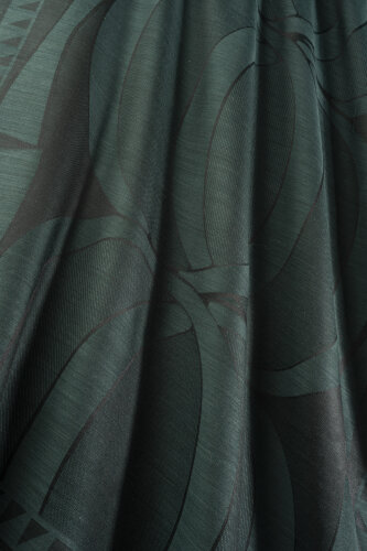 Giant Bambunoor Emerald Wool Silk Scarf - 4