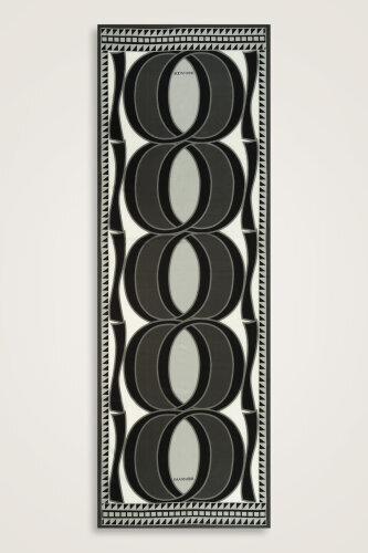 Giant Bambunoor Gray Cotton Silk Shawl - Imannoor (2)