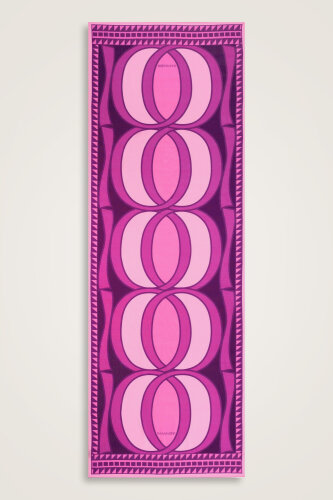 Giant Bambunoor Purple Cotton Silk Shawl - Imannoor (1)