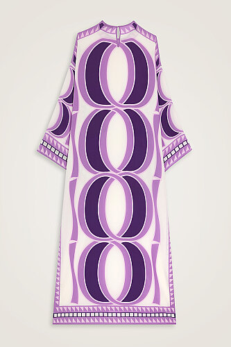 Giant Bambunoor Purple Twill Silk Dress - 3