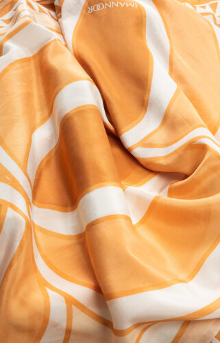 Giant Bambunoor Yellow Cotton Silk Shawl - Imannoor (4)