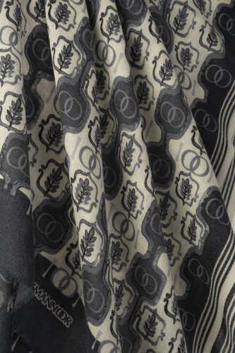 Girdap Anthracite Wool Shawl - 2