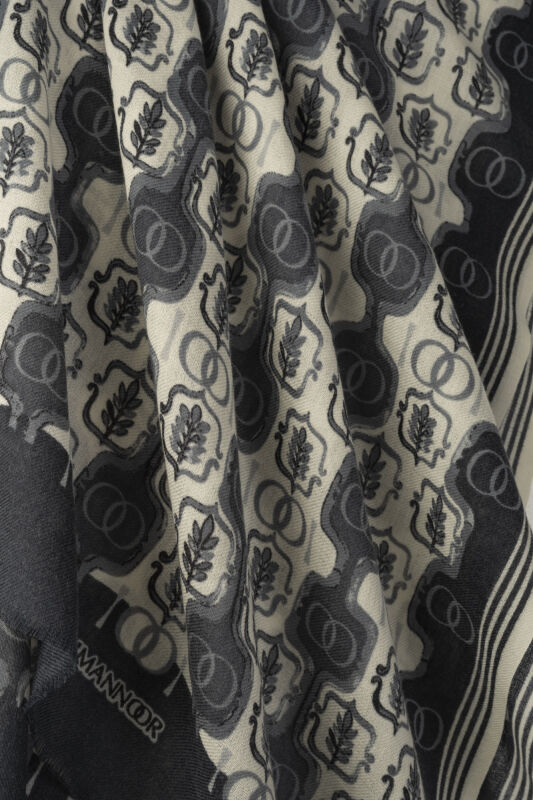 Girdap Anthracite Wool Shawl - 2