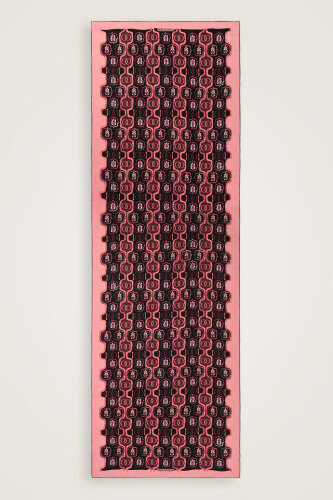 Girdap İpek Bordo Pijama Şalı 70x210 - Imannoor (2)