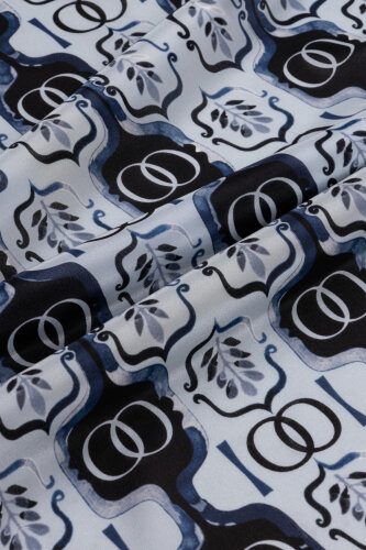 Girdap İpek Mavi Pijama Şalı 70x210 - Imannoor (4)