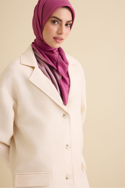 Glittery Ecru Long Jacket - 3