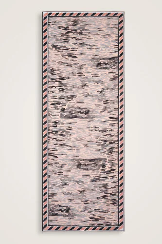 Göl Kenarı Somon Krep İpek Kaftan Şal 70x210 - Imannoor (2)