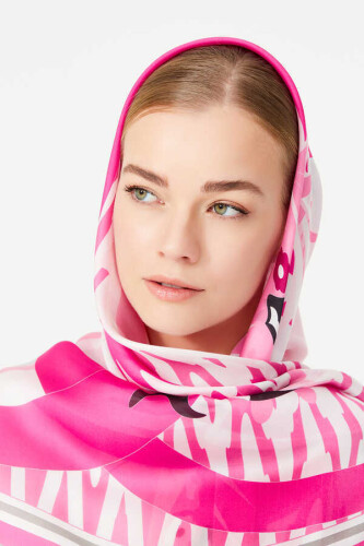 Golden OO Scarf Fuchsia - 2