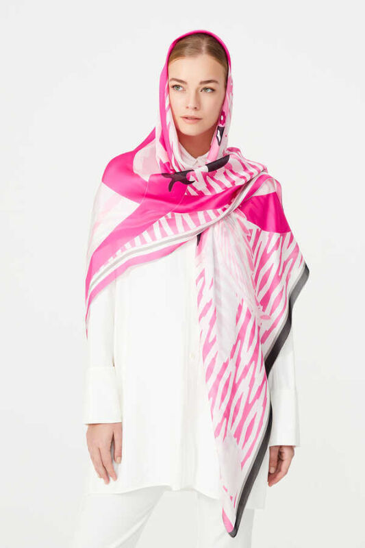 Golden OO Scarf Fuchsia - 4