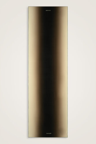 Gradient Black-Beige Crepe Silk Shawl 