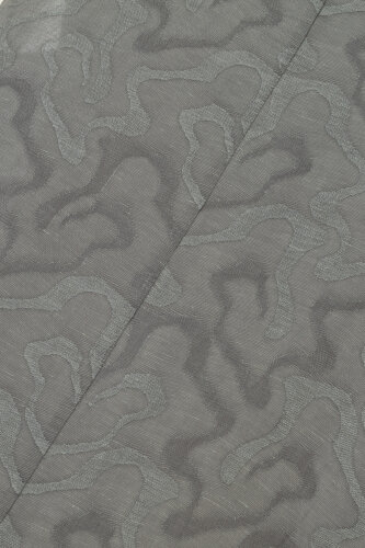 Gray Linen Jacquard Undershirt - 4