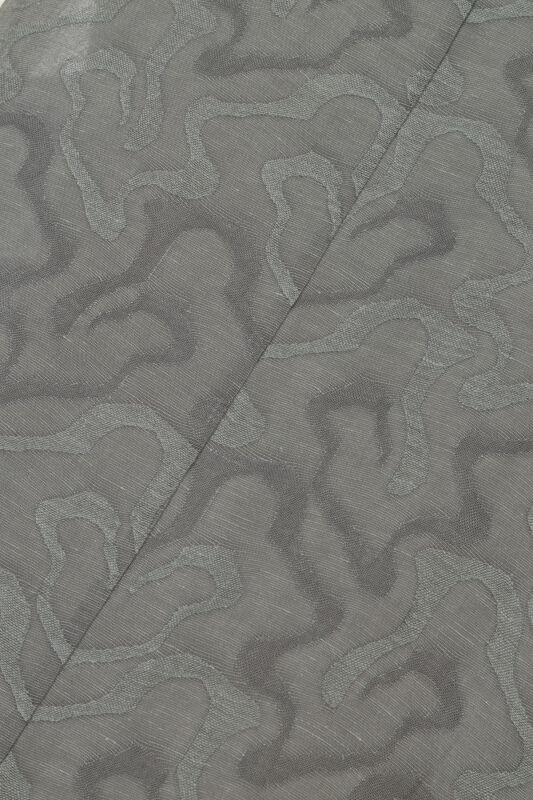 Gray Linen Jacquard Undershirt - 4