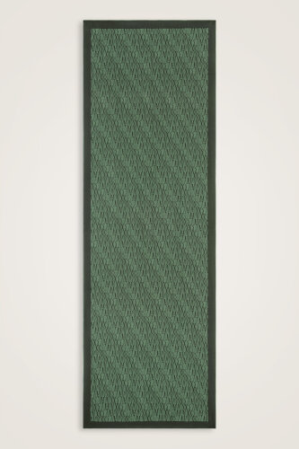 Green Crepe Silk Shirt Shawl - 2