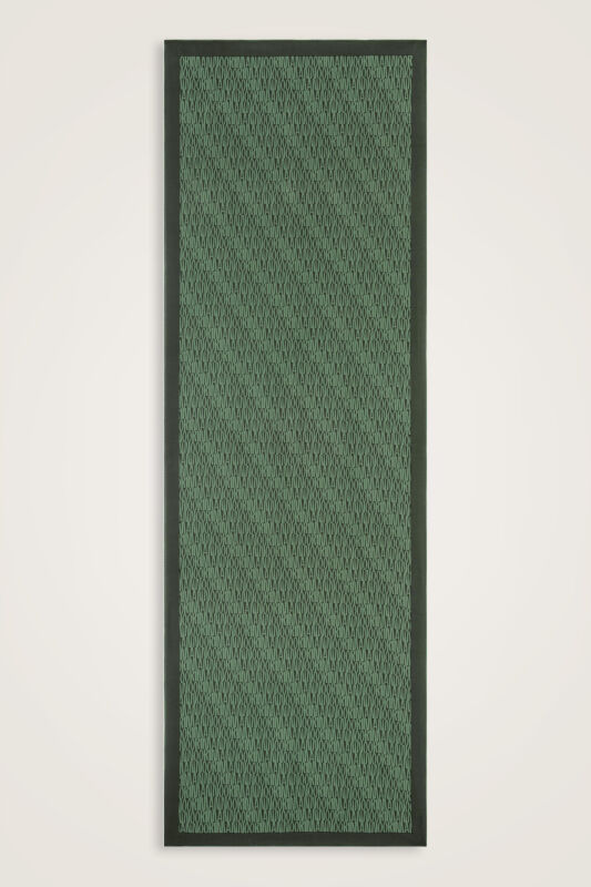 Green Crepe Silk Shirt Shawl - 2