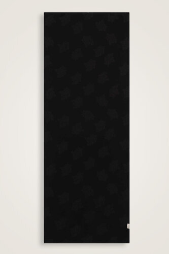 Gül Jakar Siyah Supreme Şal 70x180 - 2