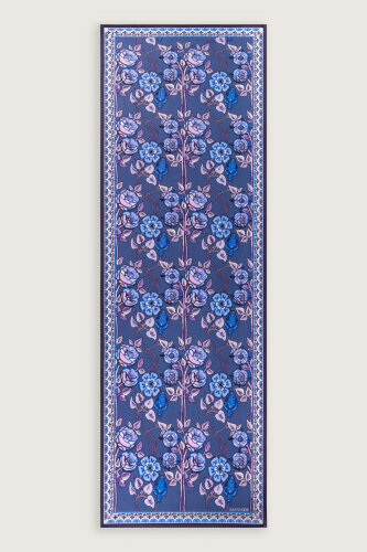 Gül Sarmaşık Leylak Floş Viskon Şal 70x210 - Imannoor (1)