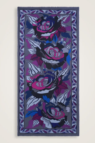 Gülün İsmi Leyla Gri Yün İpek Şal 100x200 - Imannoor (1)