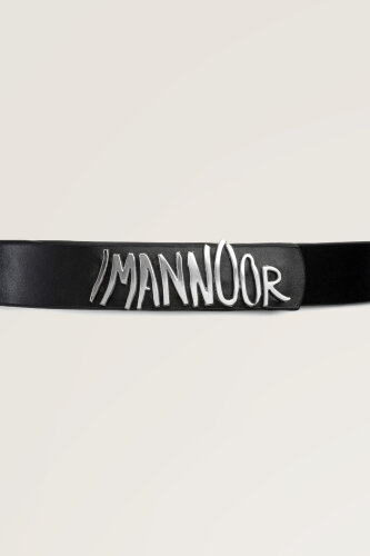 Gümüş Tokalı Siyah Deri Kemer - 3