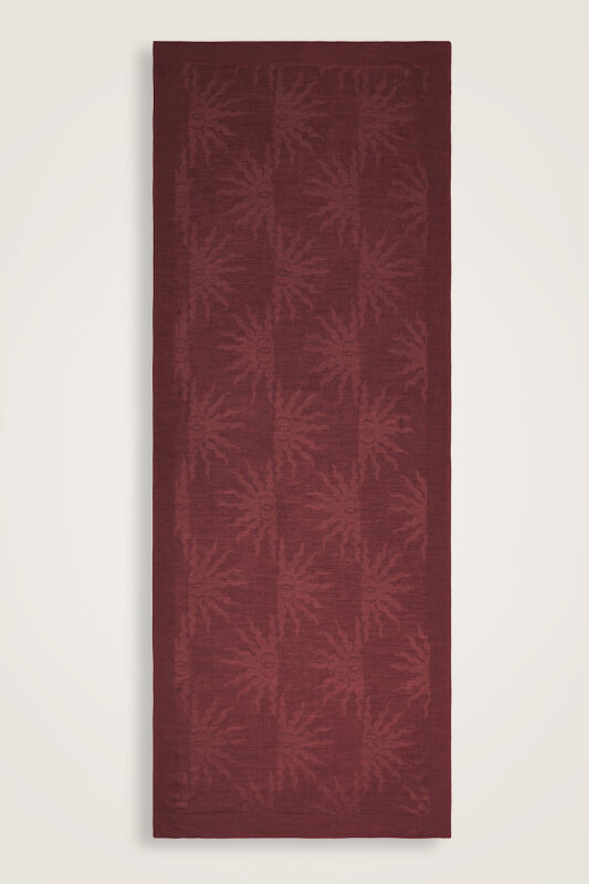 Güneş Doğarken Bordo Ferah Tencel Şal 700x200 - 2