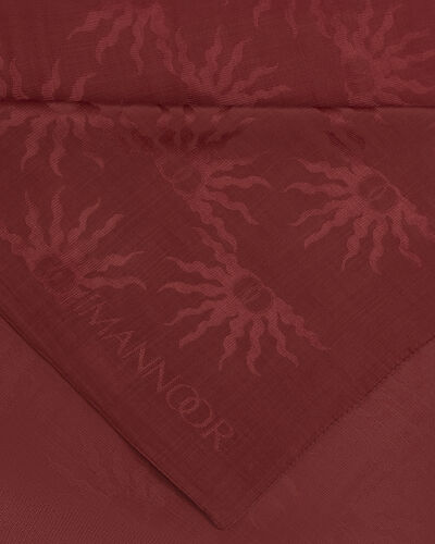 Güneş Doğarken Bordo Shiny Jakar Şal 70x200 - 4