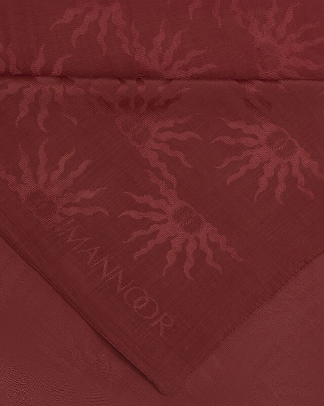 Güneş Doğarken Bordo Shiny Jakar Şal 70x200 - 4