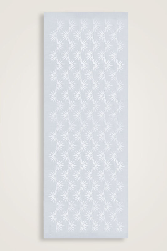 Güneş Doğarken Gümüş Shiny Jakar Şal 70x200 - 2