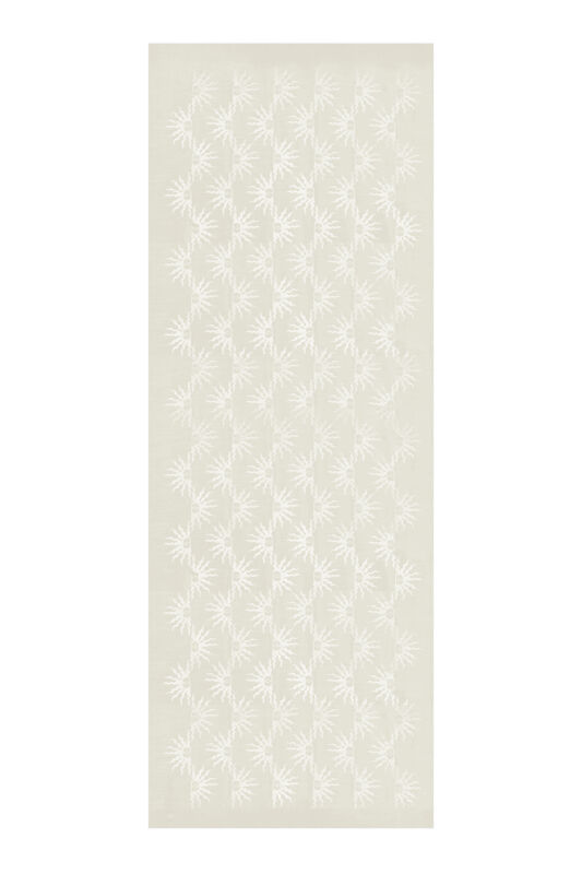 Güneş Doğarken Kemik Shiny Jakar Şal 70x200 - 4