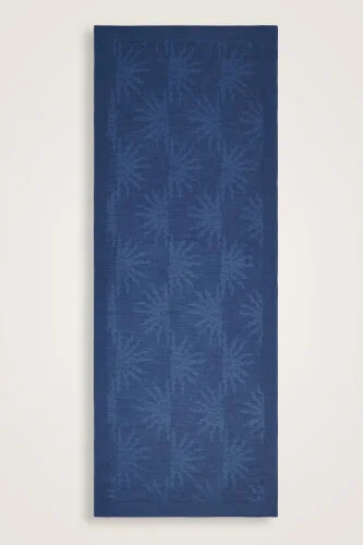 Güneş Doğarken Lacivert Ferah Tencel Şal 700x200 - 2