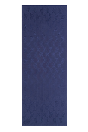 Güneş Doğarken Lacivert Shiny Jakar Şal 70x190 - 2