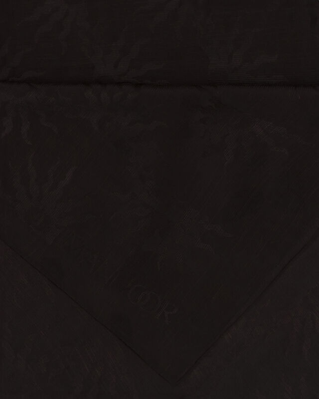 Güneş Doğarken Siyah Shiny Jakar Şal 70x190 - 4