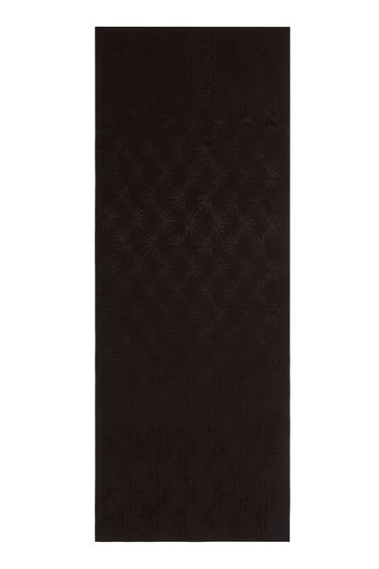 Güneş Doğarken Siyah Shiny Jakar Şal 70x190 - 2