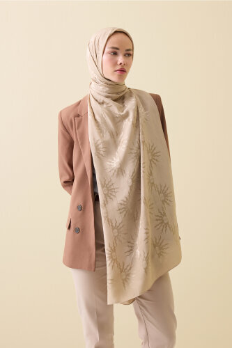 Güneş Doğarken Taş Shiny Jakar Şal 70x200 - Imannoor (3)