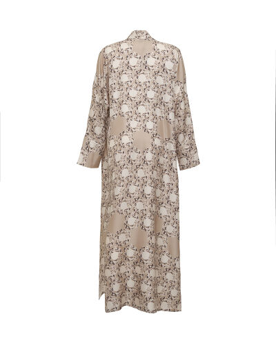 Halkalar Taş Tivil İpek Kimono - 4