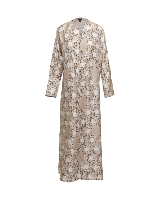 Halkalar Taş Tivil İpek Kimono - 2