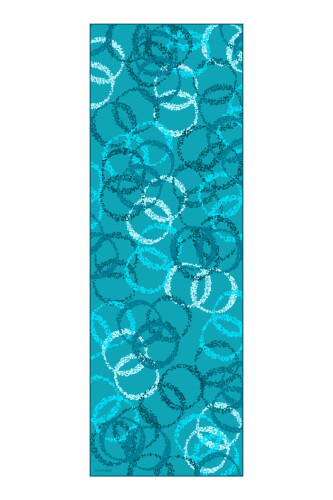 Halo Flush Viscose Shawl Turquoise 