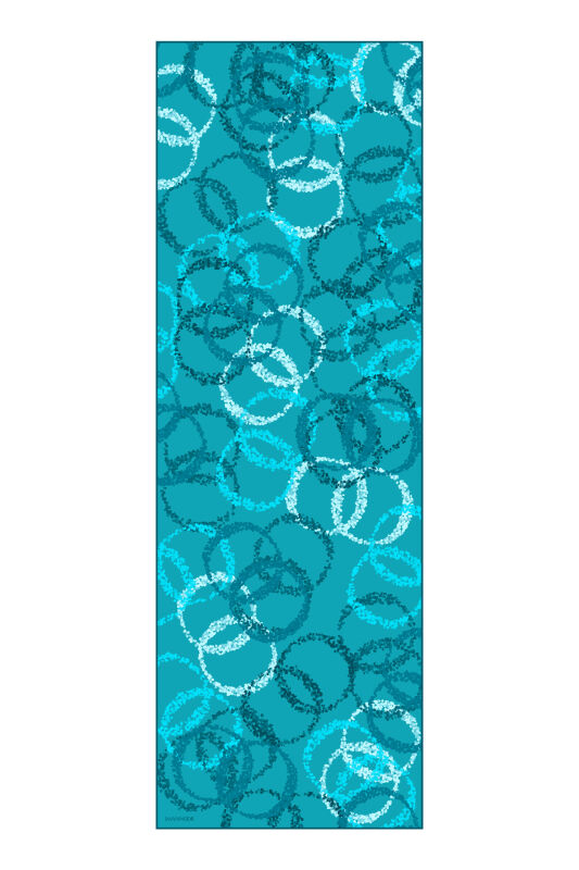 Halo Flush Viscose Shawl Turquoise - 1